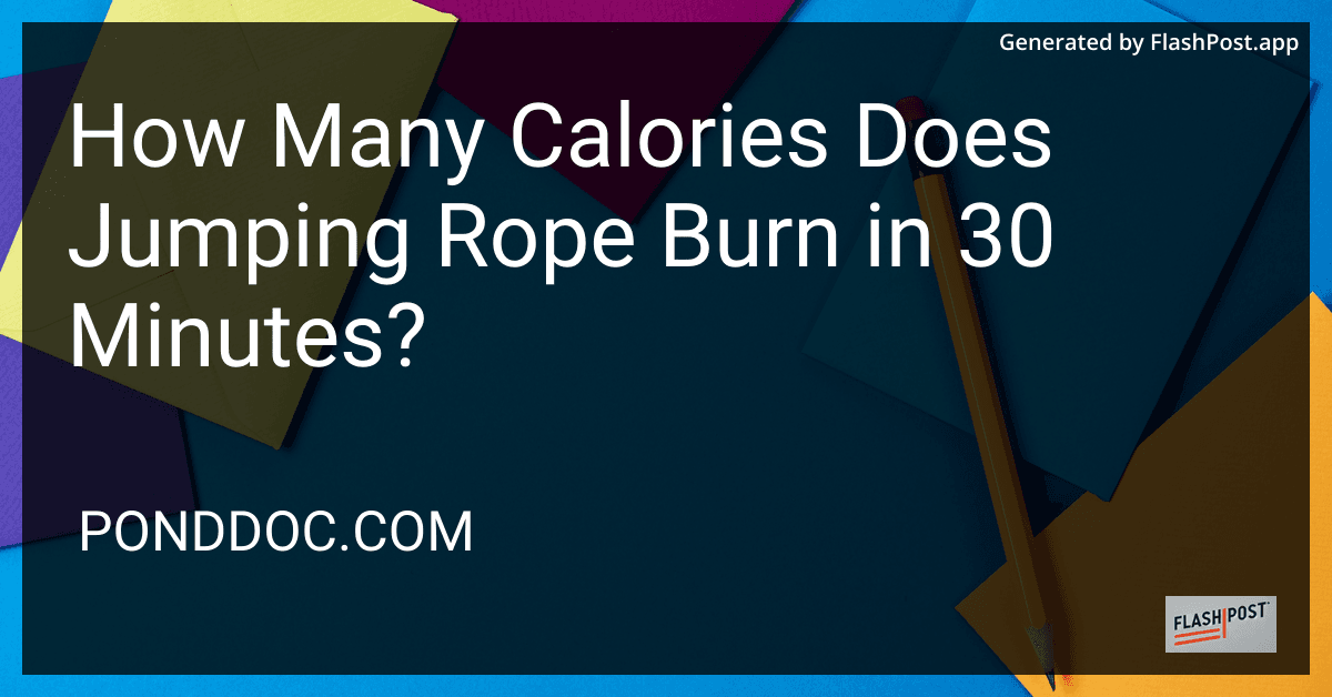 How Many Calories Does Jumping Rope Burn in 30 Minutes? preview