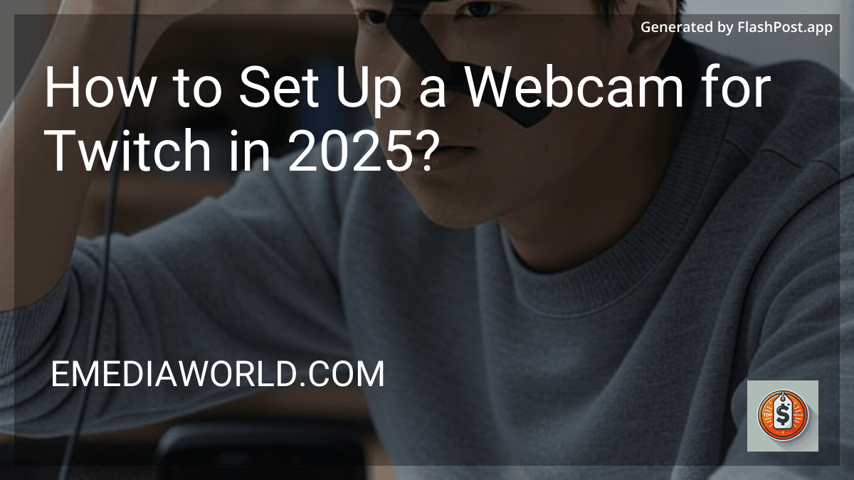 How to Set Up a Webcam for Twitch in 2025? preview