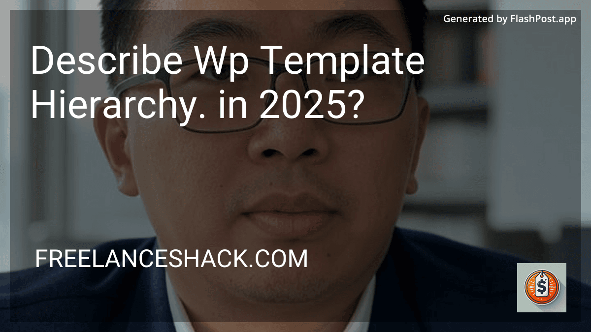 Describe Wp Template Hierarchy. in 2025? preview