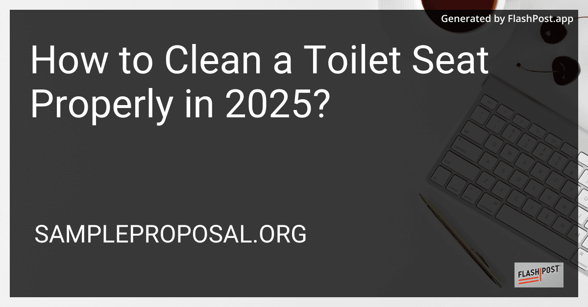 How to Clean a Toilet Seat Properly in 2025? preview