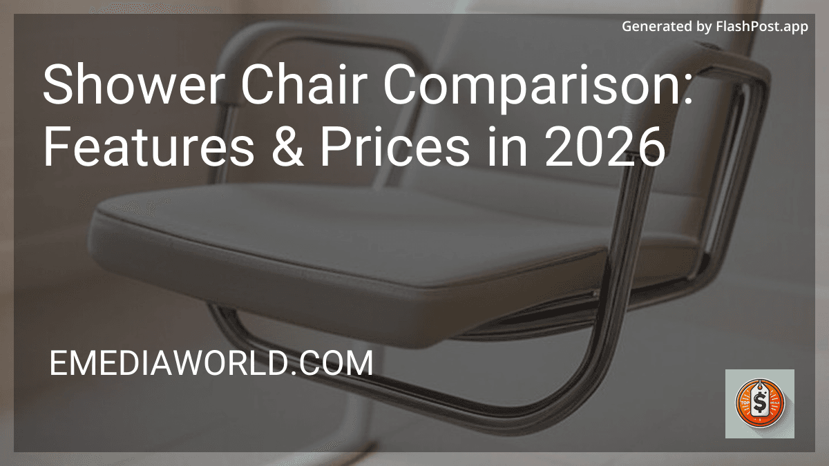 Shower Chair Comparison: Features & Prices in 2026 preview