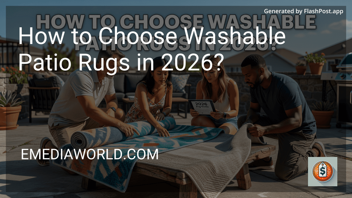 How to Choose Washable Patio Rugs in 2026? preview