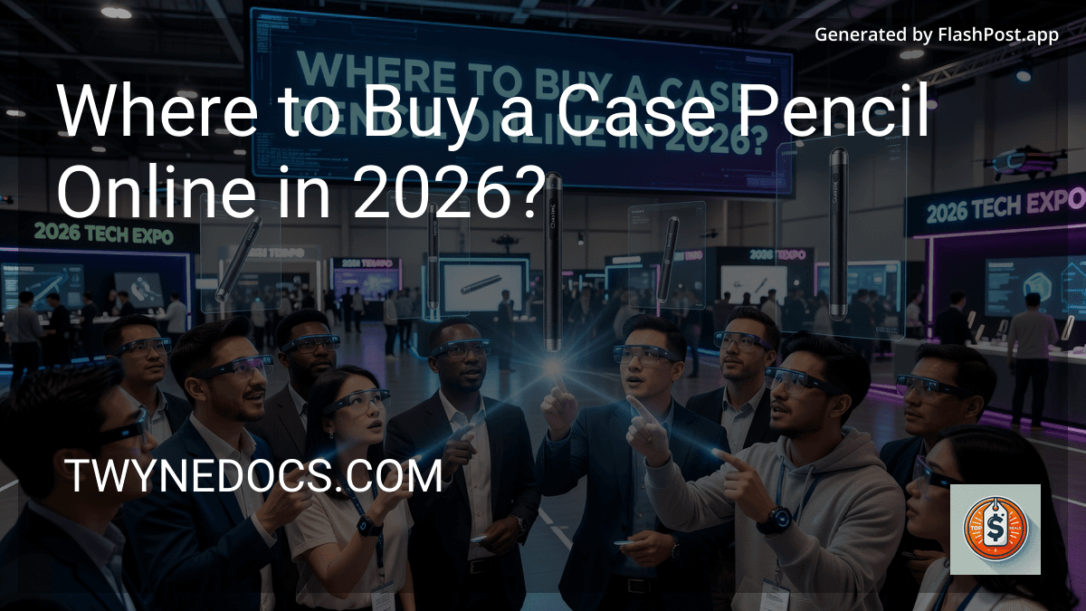 Where to Buy a Case Pencil Online in 2026? image