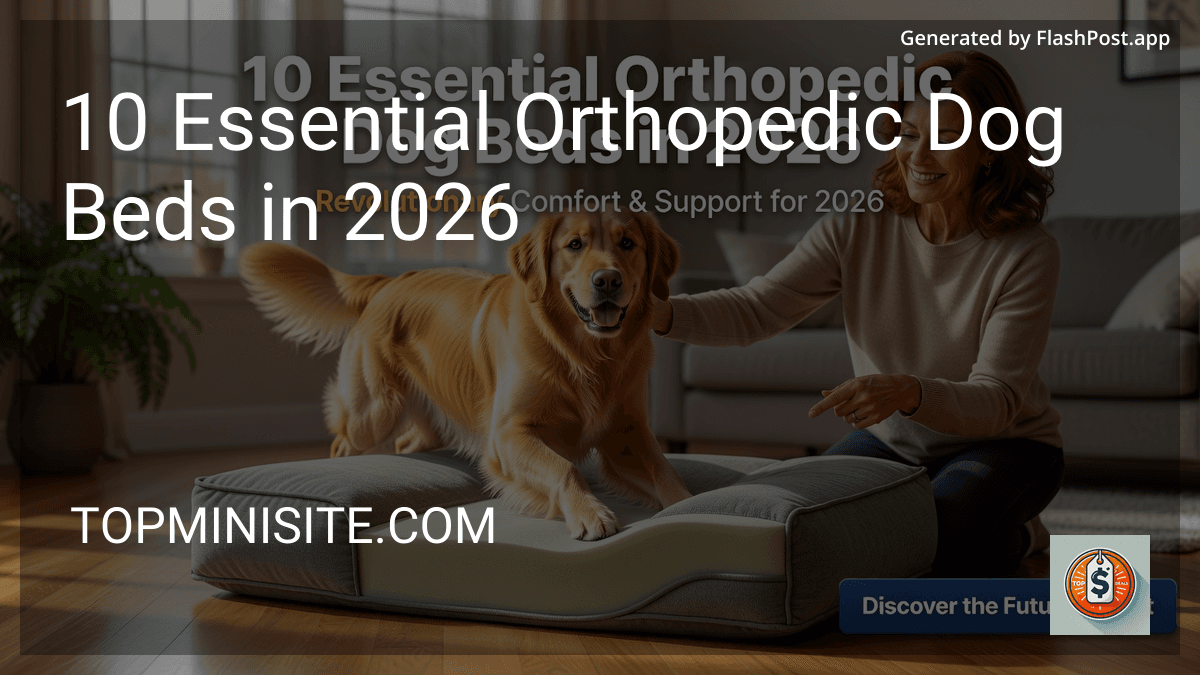 7 Essential Orthopedic Dog Beds in 2026 preview