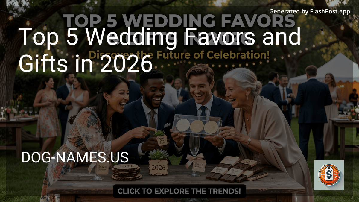Top 5 Wedding Favors and Gifts in 2026