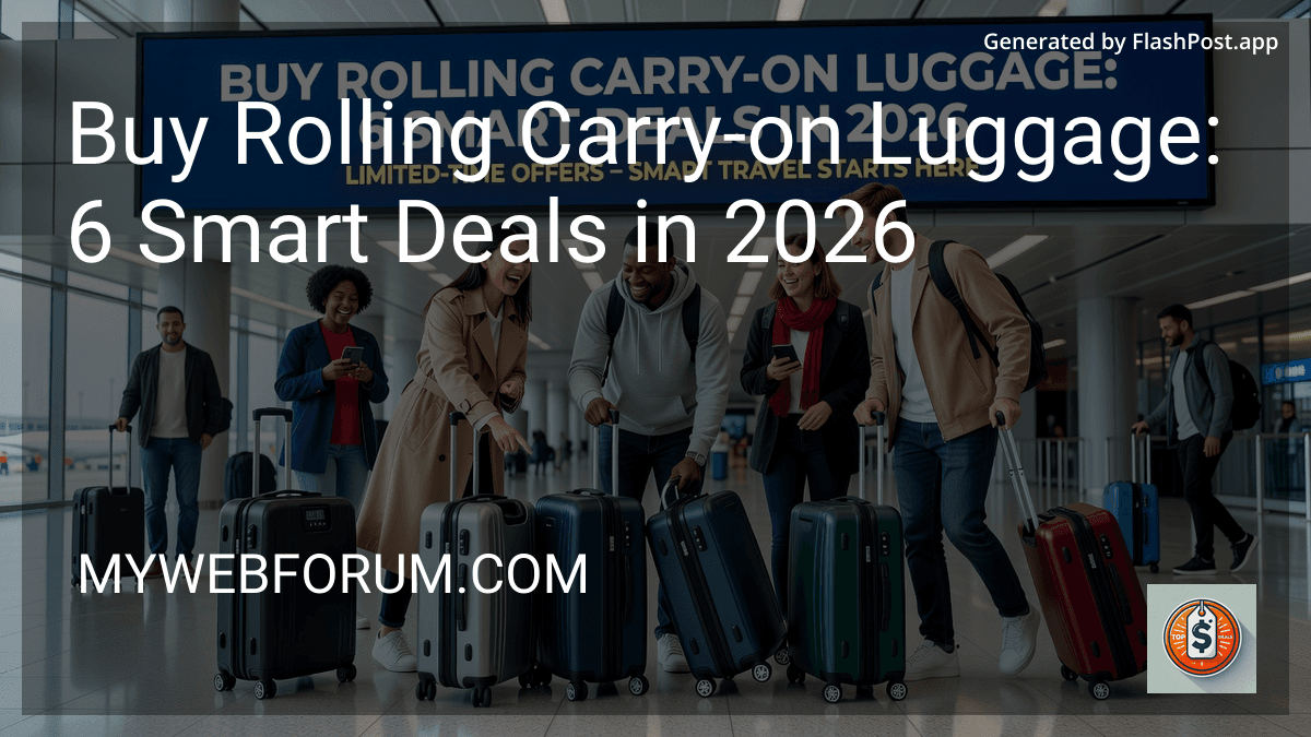 Buy Rolling Carry-on Luggage: 6 Smart Deals in 2026