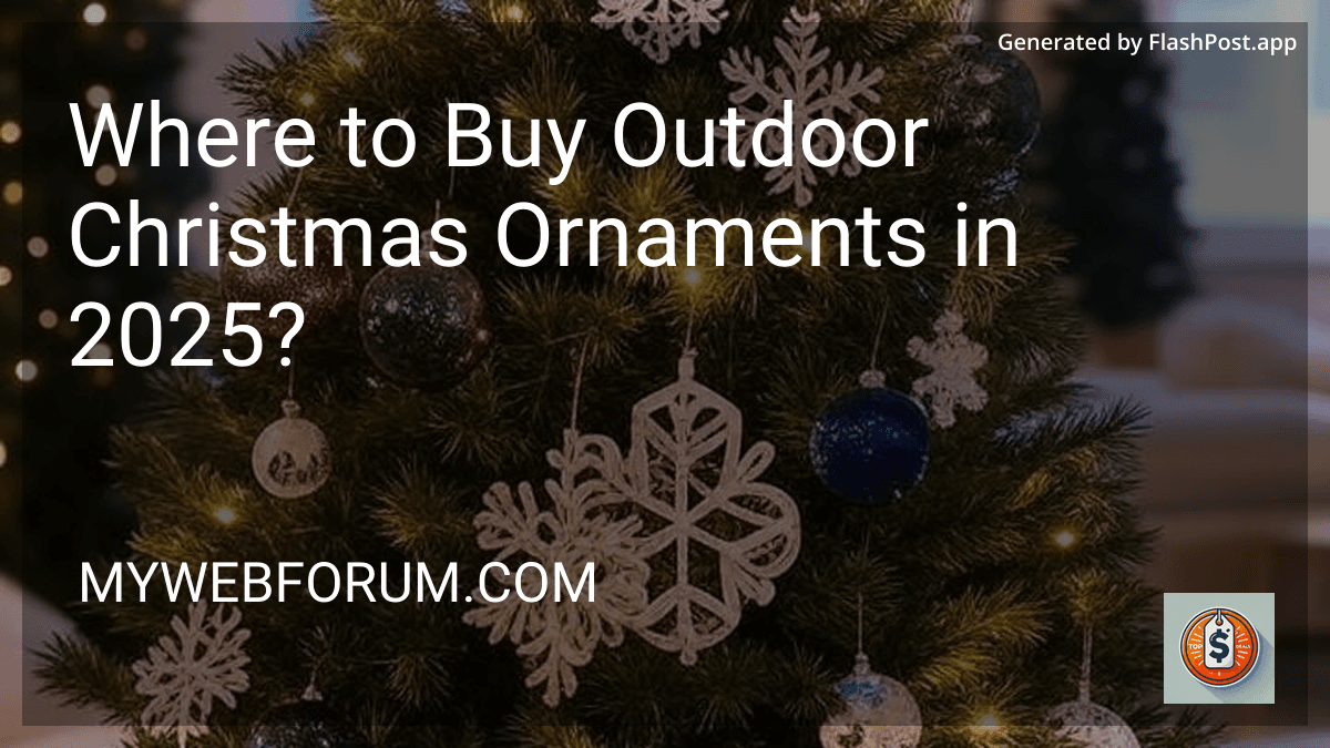 Where to Buy Outdoor Christmas Ornaments in 2025? image