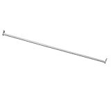 Design House 48 Inch to 72 Inch Adjustable Closet Rod for Hanging Clothes, White, Heavy Duty Steel, Center Support Bracket Included – Design House, 205831