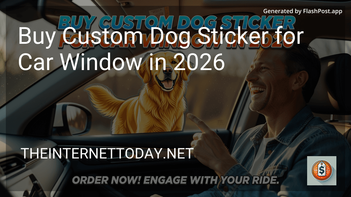 Buy Custom Dog Sticker for Car Window in 2026 preview