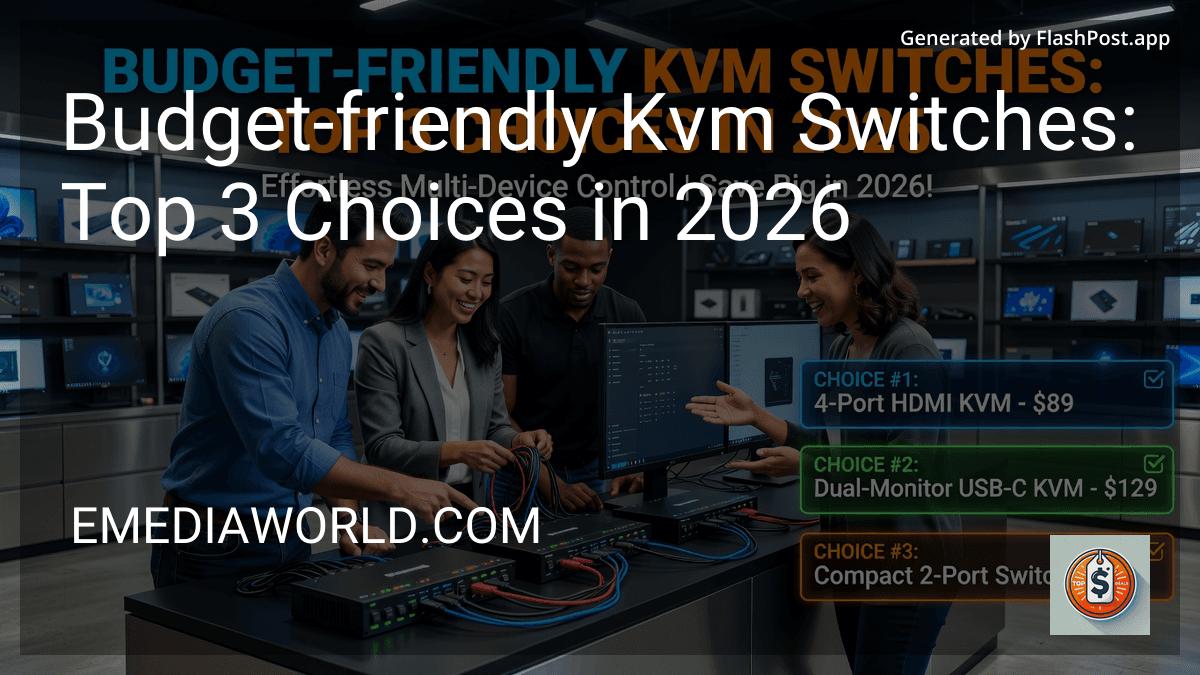 Budget-friendly Kvm Switches: Top 3 Choices in 2026 image