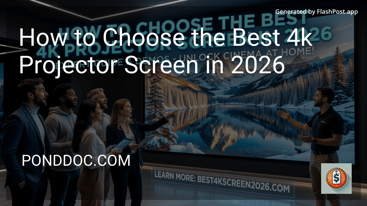 How to Choose the Best 4k Projector Screen in 2026 image