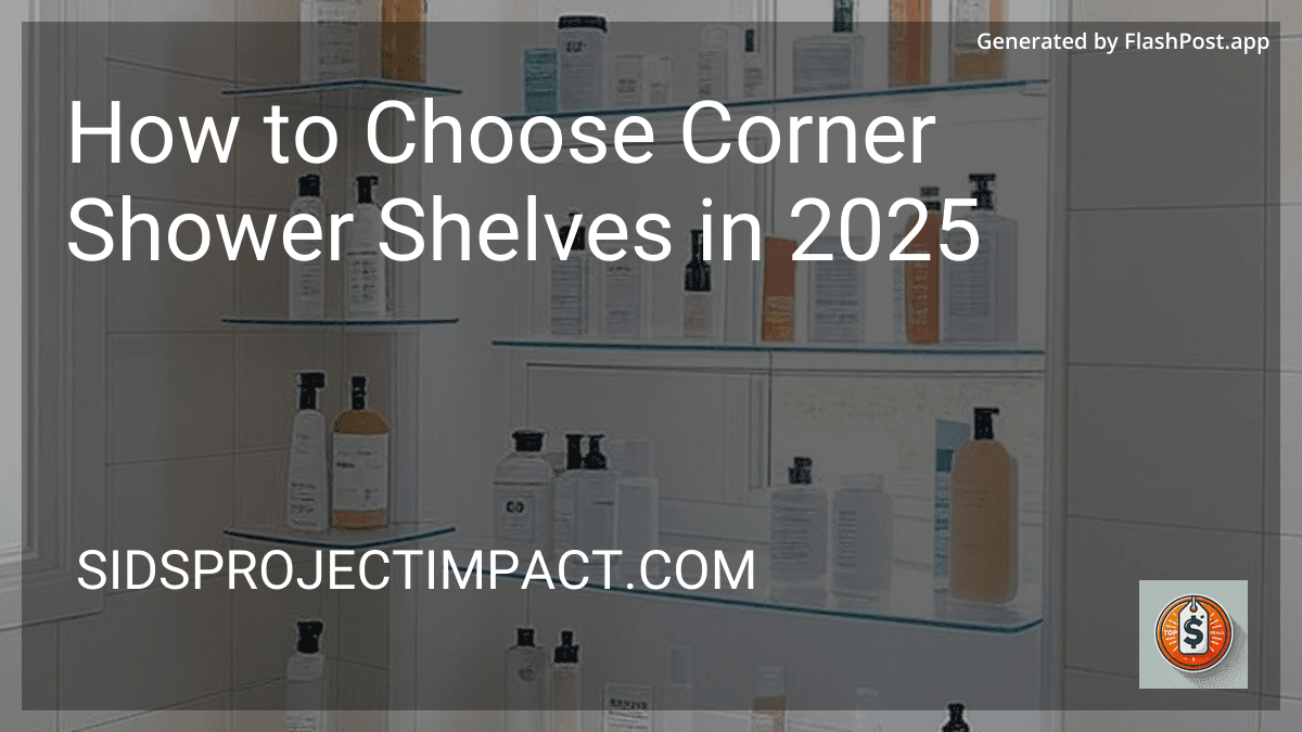 How to Choose Corner Shower Shelves in 2026 preview