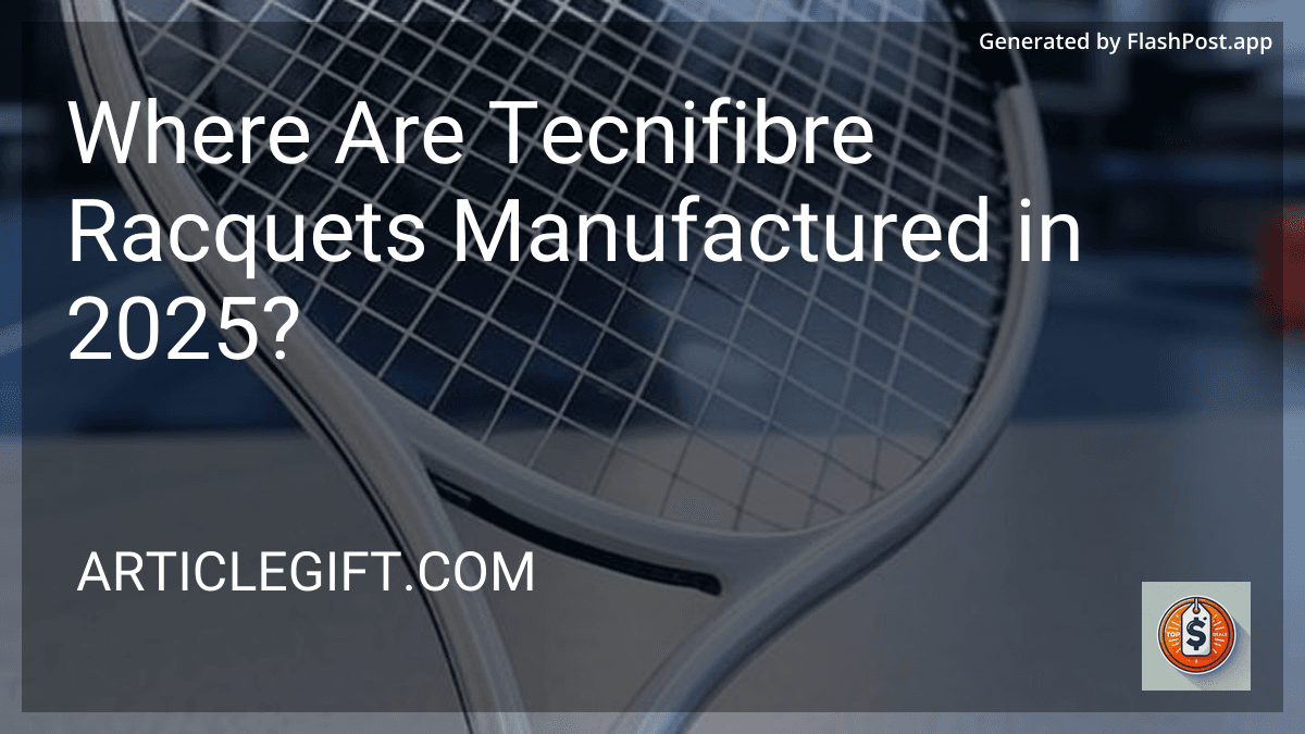 Where Are Tecnifibre Racquets Manufactured in 2025? preview