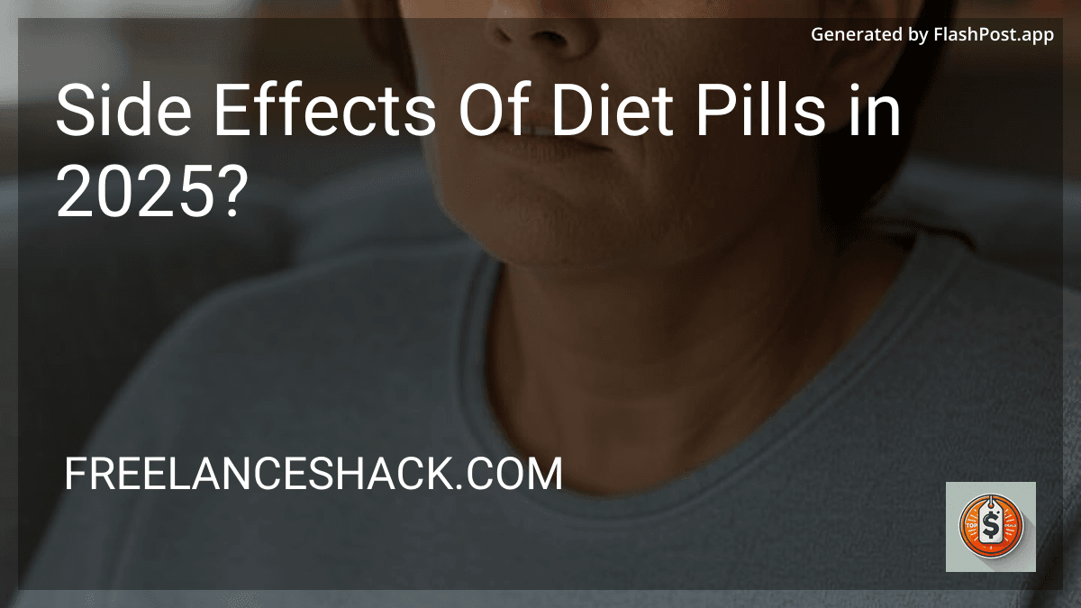 Side Effects Of Diet Pills in 2025? preview