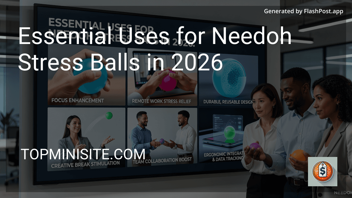 Essential Uses for Needoh Stress Balls in 2026 preview