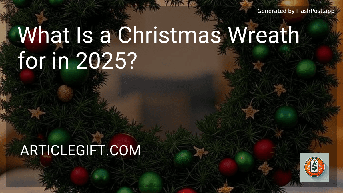 What Is a Christmas Wreath for in 2025? image