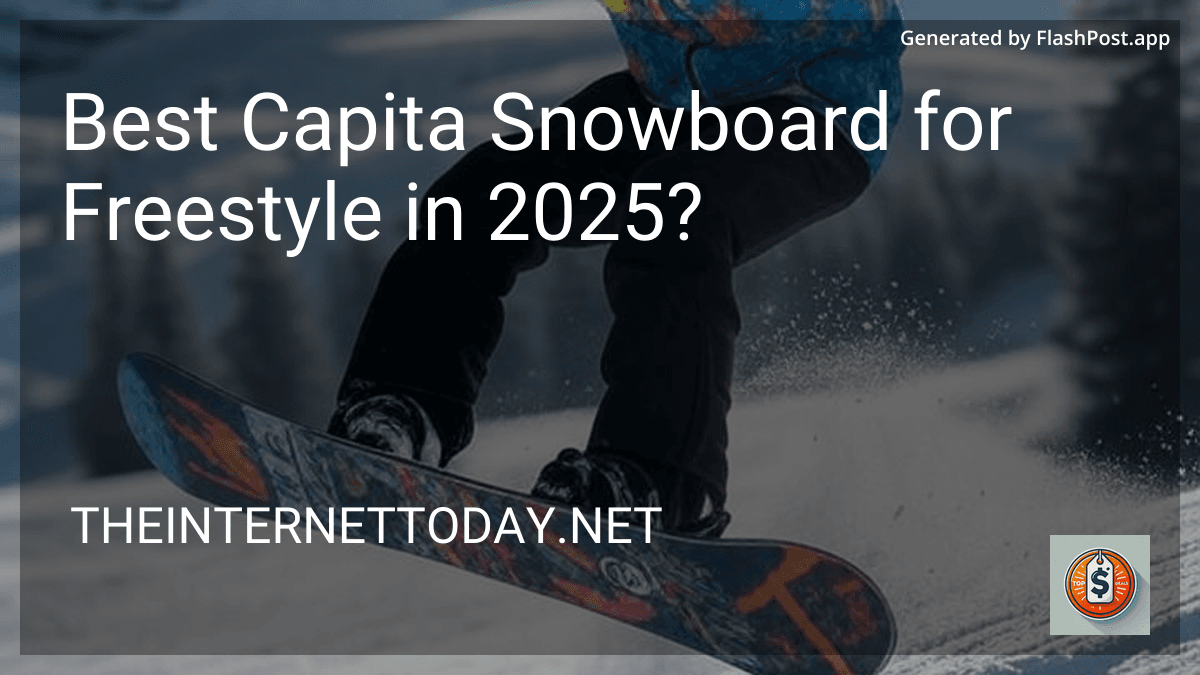 Best Capita Snowboard for Freestyle in 2025? image