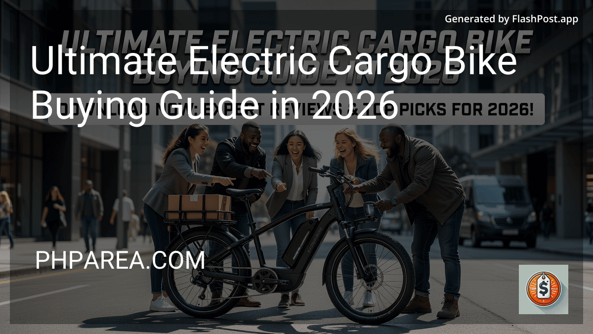 Ultimate Electric Cargo Bike Buying Guide in 2026