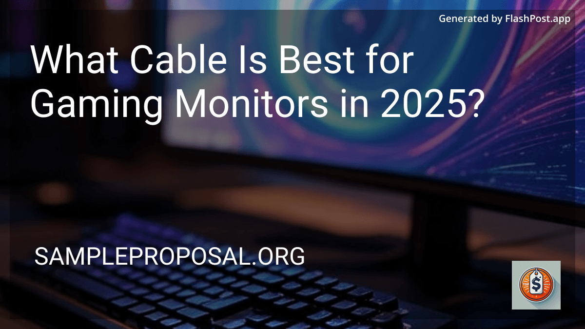 What Cable Is Best for Gaming Monitors in 2025? preview