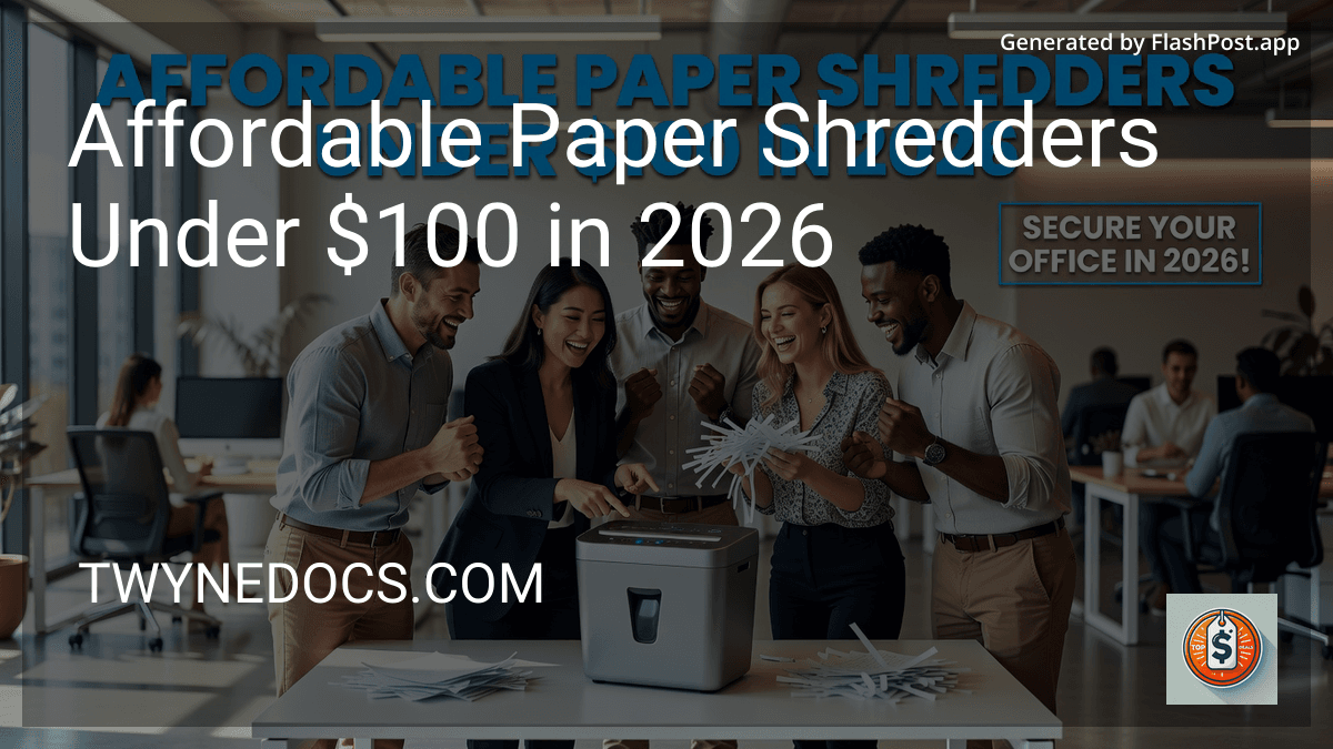 Affordable Paper Shredders Under $100 in 2026 preview
