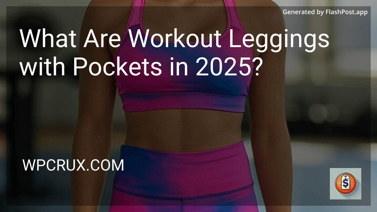 What Are Workout Leggings with Pockets in 2025? preview