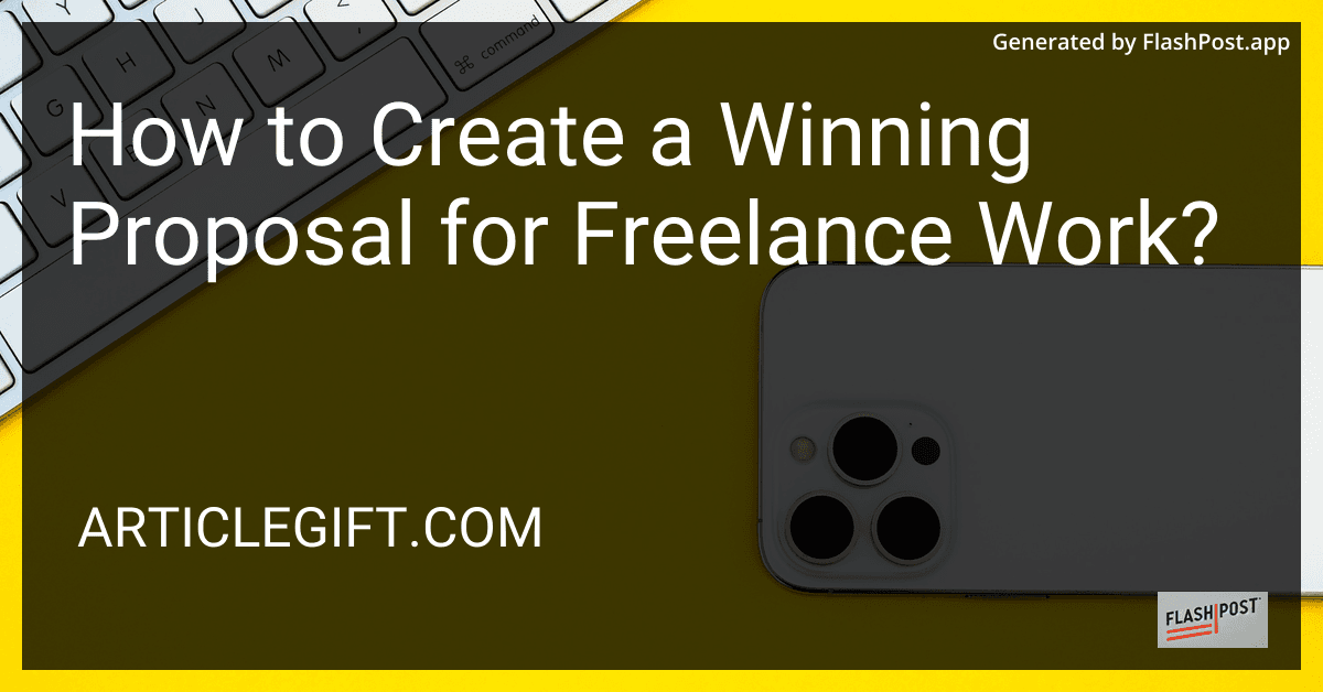 How to Create a Winning Proposal for Freelance Work? preview