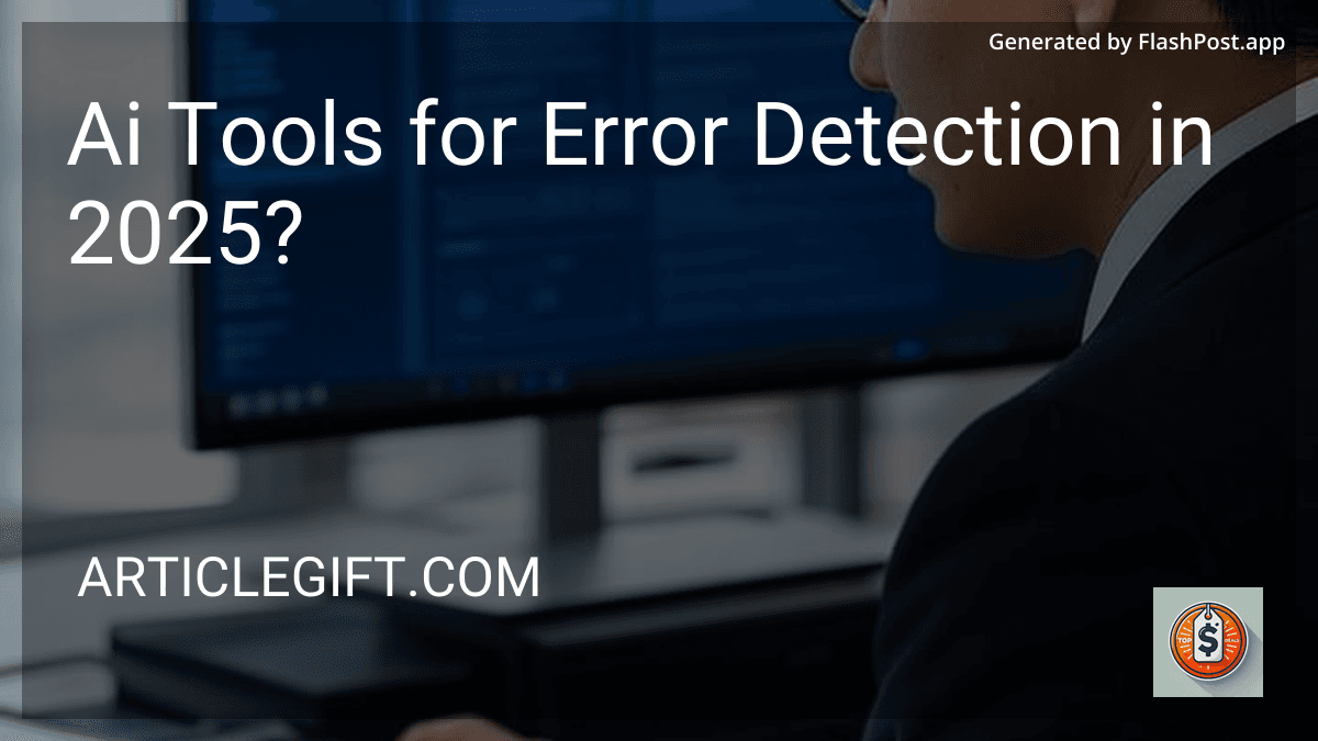 Ai Tools for Error Detection in 2025? preview