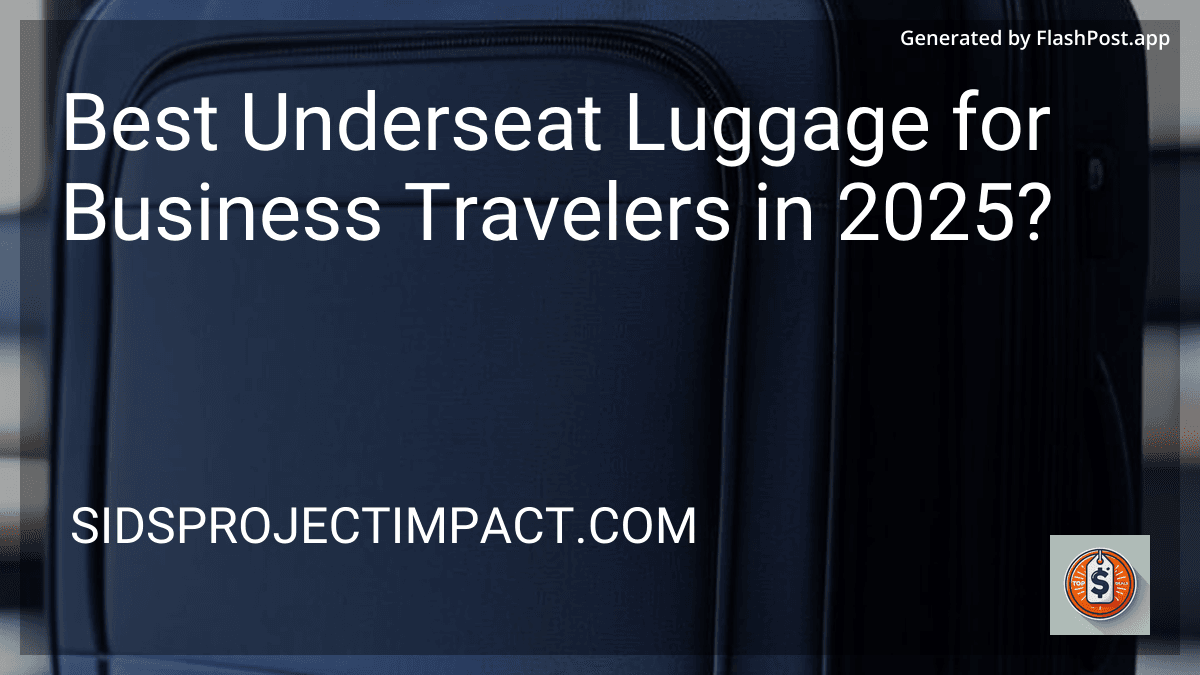 Best Underseat Luggage for Business Travelers in 2025? preview