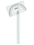 General Tools Angle Protractor #17 Stainless Steel Square Head - Measuring Tool for Carpenters & Woodworking Hobbyists