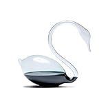 Blackswan Storm Glass Weather Predictor Crystal Swan Figurine | Unique Barometer Personal Weather Station for Office Home Decor for Men, Women, Kids, Adults | Liquid Pressure Meteorology Tools