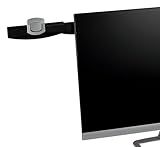 3M Monitor Mount Document Clip Copy Clip, Mounts Right or Left with Command™ Adhesive, Use on Monitors and Laptops for Easy Viewing and Reduced Clutter, Holds up to 30 Sheets, Black (DH240MB)