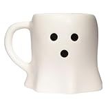 Sweet Water Decor Ghost Halloween Mugs 12 oz - Dishwasher & Microwave Safe, Spooky Coffee Cup for Tea & or Seasonal Brew - Ceramic Ghost