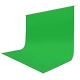 Green Screen Backdrop 10x10 ft, Chroma Key Greenscreen Background for Streaming Zoom, Photo Backdrop Curtain for Photography, Thick Polyester Fabric Cloth Sheet for Photoshoot Video (Backdrop Only)