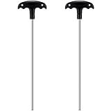 Honoson 2 Pcs 13" Hex Key Pool Cover Removal Installation Tool Set, Pool Safety Cover Removal Wrenches Kit Tool for Swimming Deck, Home Repair Black Men Gift