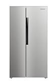 Hamilton Beach HBF1558 15.6 cu ft Counter Depth Full Size Refrigerator, Side Doors, Stainless
