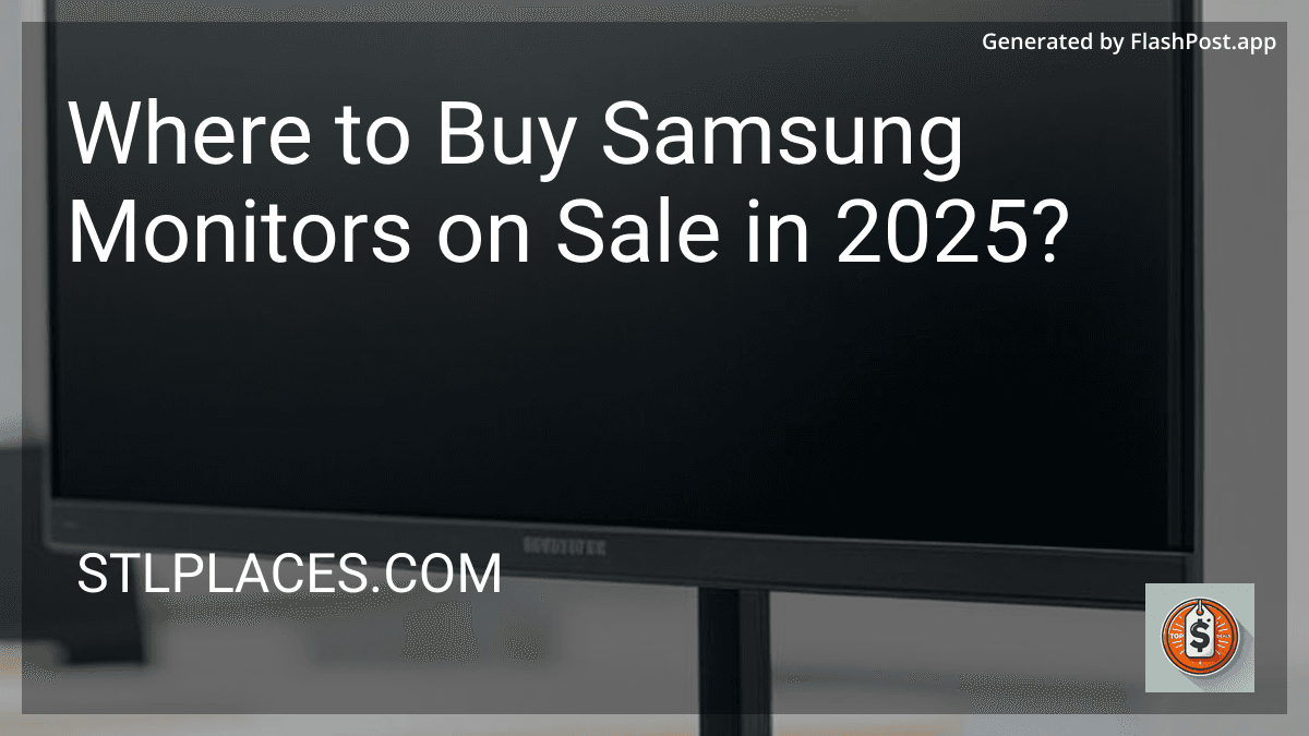 Where to Buy Samsung Monitors on Sale in 2025? preview
