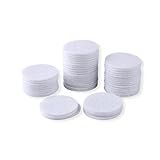 Briartw 100 Pieces Alcohol Ink Mini Applicator Tool Felts, Round Replacement Felts for Card Making Embossing Painting Rendering