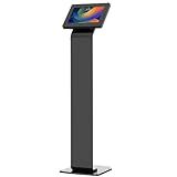 Premium Kiosk Floor Stand – CTA Locking Support Base Kiosk for iPad 11 (A16) - Pro 11-inch M4 - Air 11-inch M3- iPad 10th Gen - Galaxy Tab & More Tablets - Black - (PAD-PARAF)