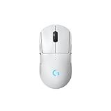 Logitech G PRO 2 Lightspeed Wireless Gaming Mouse, Right- or Left-Handed Mouse with up to 4 Customizable and Switchable Magnetic Side Buttons, 44K DPI Sensor, USB-C Charging, for PC/Mac - White