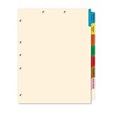 Stock Dividers for Medical Charts, Doctor Stuff, 40 Sets of 8 Popular Healthcare Index Tabs, Side Tab, 9" x 11", Tabbies 54505 Style, File Folder Organizer for Medical Records