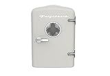 Frigidaire EFMIS171 Retro Mini Portable Personal Fridge - Ideal for Home, Office or Dorm - Includes Carrying Handle, AC/DC Wall/Car Charger (Grey)