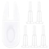 Xinjoduz Yoga Ball Plug Replacement Kit Fitness Exercise Ball Air Stopper 1PCS Inflatable Exercise Balls Plug Removers and 4 Yoga Pin Plugs for Fitness Balls (White)