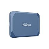 Crucial X10 4TB Portable SSD, Up to 2,100MB/s, USB 3.2 USB-C, External Solid State Drive, Compatible with Windows, Mac & Android, Durable Storage for Games, Photos & Files, Blue - CT4000X10SSD9-02