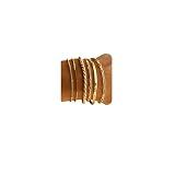 DEARMAY Gold Bracelets for Women Non Tarnish 14K Gold Plated Minimalist Bracelets Stack for Women Trendy Dainty Stackable Paperclip Rope Snake Box Figaro Chain Bracelets Set Pack Jewelry Sets Costume Fashion Gifts