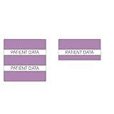 Tabbies Medical Patient Chart Index Tabs, "Medical Patient Data" 1-1/2"W x 1-1/2"H, Lavender, 102 Tabs/Pack (52117)