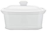 Cosy & Trendy rh46635 Pate Terrine with Ceramic Lid, White, 20 x 14.5 x 8.5 cm
