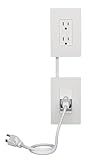 Legrand - Wiremold In-Wall Outlet Relocation Kit, White In-Wall Power Outlet Relocation Kit, 6 Foot In Wall Outlet Extender for Kitchen Remodel and Outlet Relocation, IWPE-WH