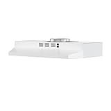 FIREGAS Range Hood 30 inch Under Cabinet, Kitchen Hood with 2 Speed Exhaust Fan,Ducted/Ductless Convertible, Rocker Button Control,300 CFM, White Stove Hood Vent Aluminum Filter Included