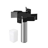CNC Spoilboard Surfacing Router Bit, 1/2" Shank, 2" Cutting Diameter, Carbide Insert Planing Bit, Wood Milling Woodworking Tool, Flattening Router Bit for Slab Flattening and Planing