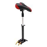 Adjustable Electric Scooter Seat for Adults, Wide Curved-Edge Scooters, Ergonomic PU Cushion, Height Adjustable, Durable Skateboard Saddle Seat